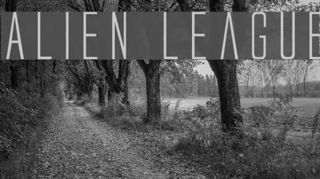 Alien League Font examples