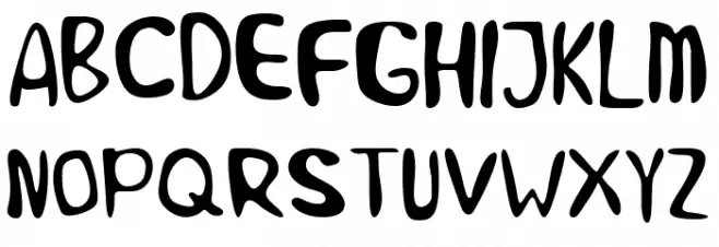 Alien Learns To Write Fonte MAIÚSCULAS