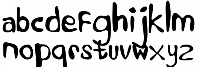Alien Learns To Write Fuentes MINÚSCULAS