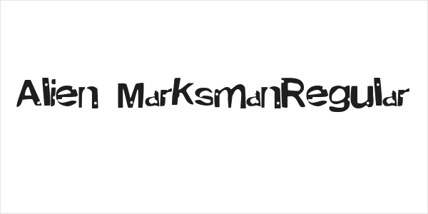 Alien MarksmanRegular Logo