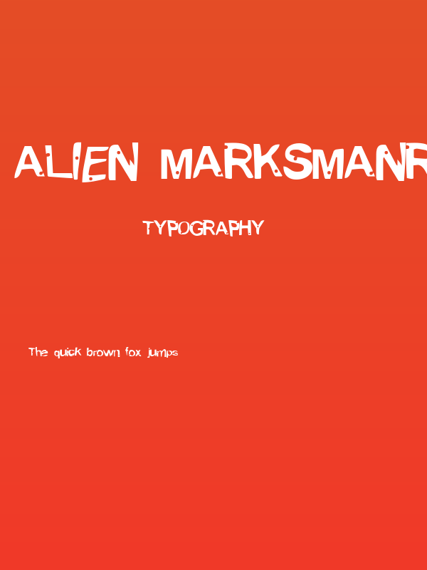 Alien MarksmanRegular Poster