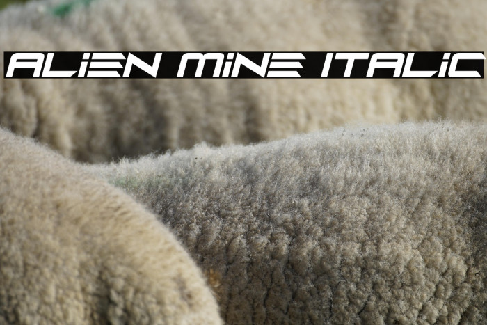 Alien Mine Italic Example 1