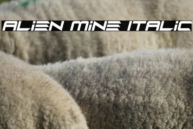 Alien Mine Italic Example 1