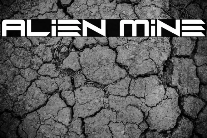 Alien Mine Font examples