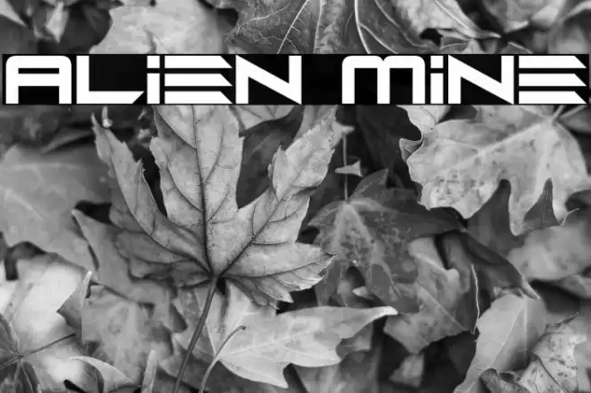 Alien Mine Font examples