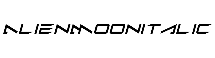 Alien Moon Italic  les polices de caractères gratuit tlcharger