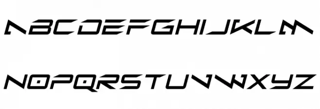 Alien Moon Italic Шрифта ВЕРХНИЙ