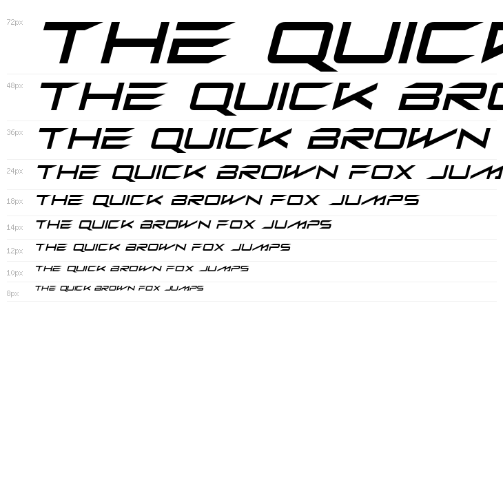 Alien Moon Italic Waterfall