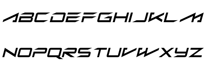 Alien Moon Italic Font LOWERCASE