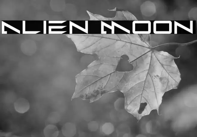Alien Moon Font examples