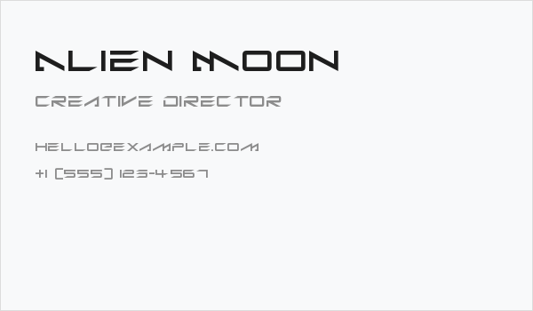 Alien Moon Business Card