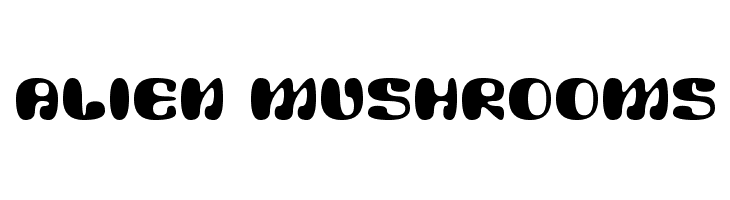 Alien Mushrooms Schriftart
