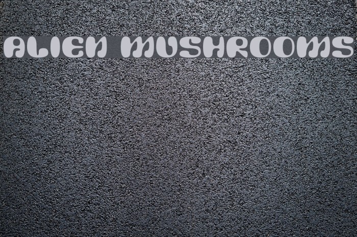 Alien Mushrooms Schriftart examples