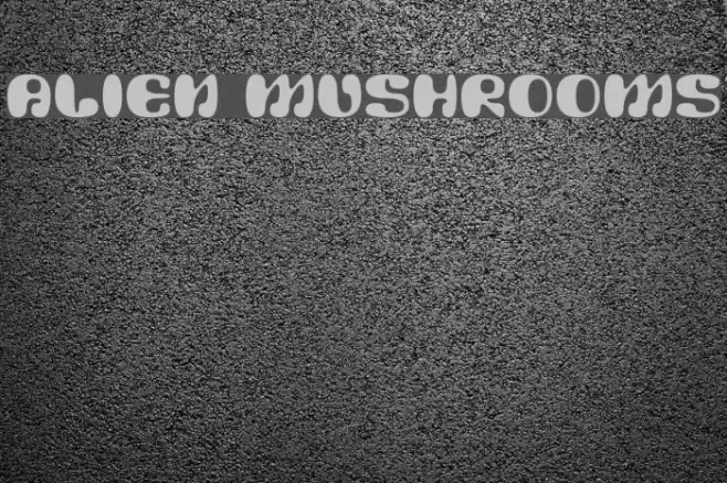 Alien Mushrooms Font examples