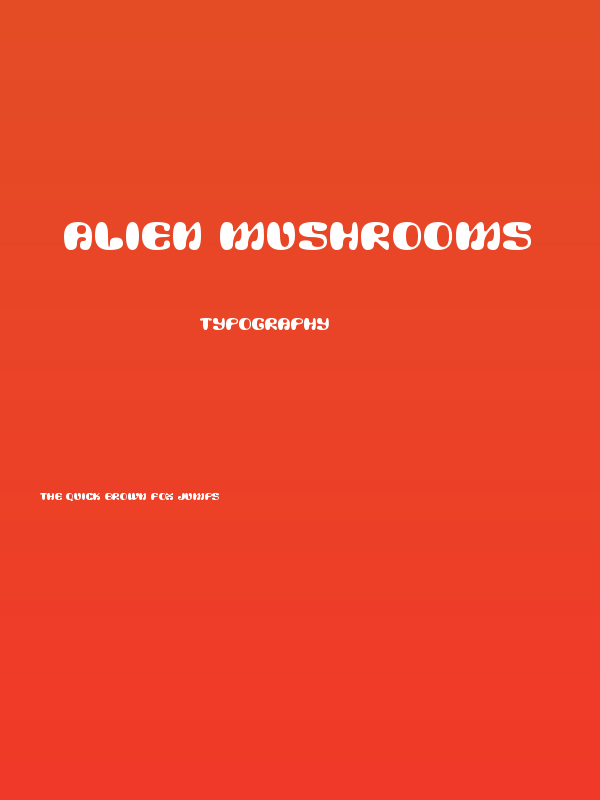 Alien Mushrooms Poster