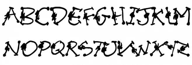 Alien Mutations Begin Font UPPERCASE