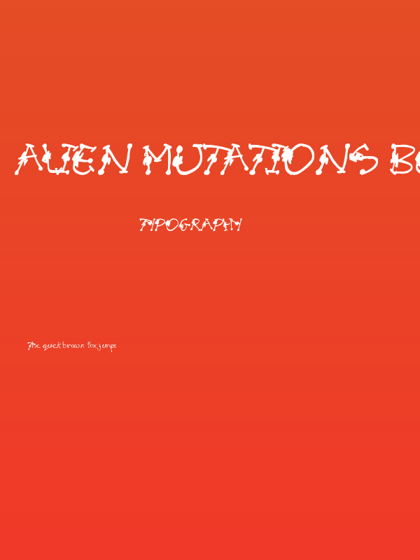 Alien Mutations Begin Poster