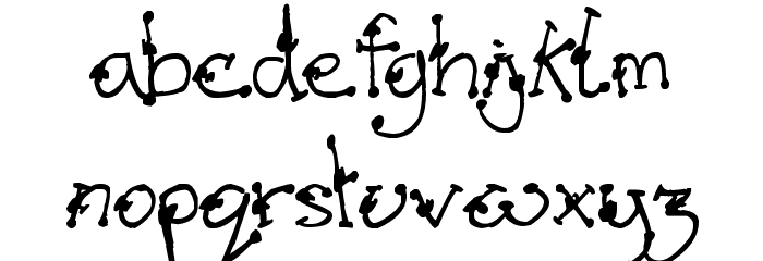 Alien Mutations Begin Font LOWERCASE