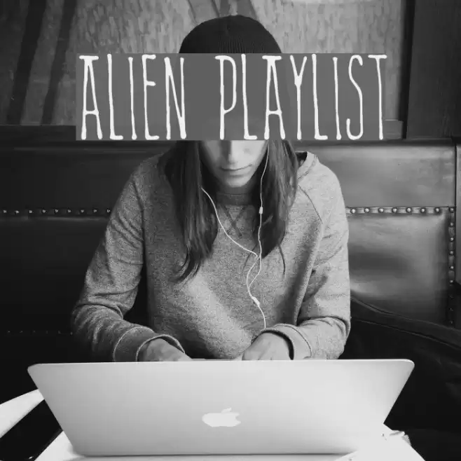 Alien Playlist Font examples