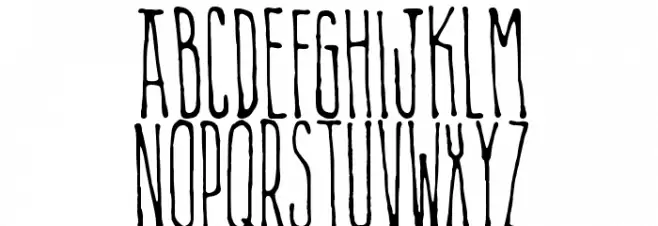 Alien Playlist Schriftart Kleinbuchstaben