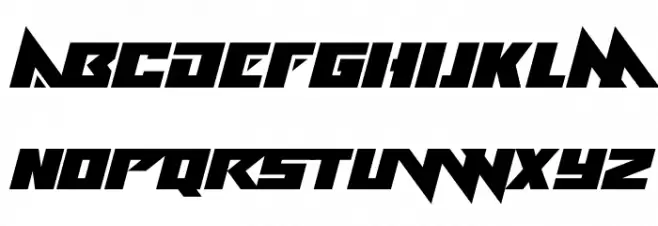 Alien Ravager Italic Шрифта ВЕРХНИЙ