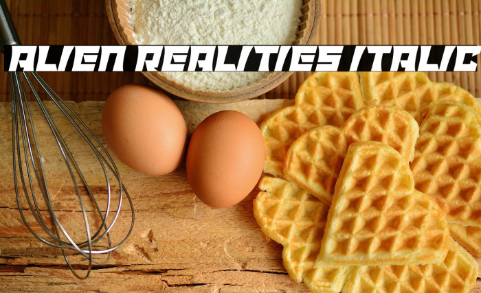 Alien Realities Italic Example 3