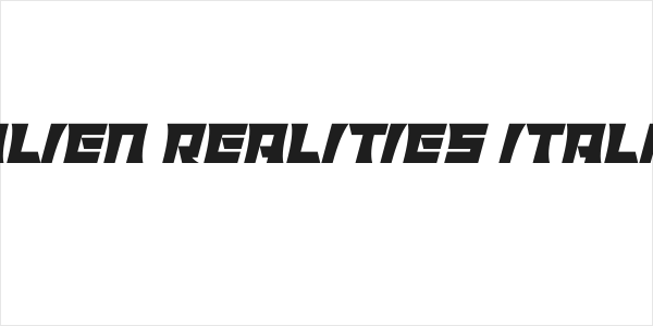 Alien Realities Italic Logo