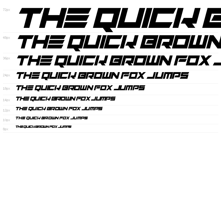 Alien Remix Italic Waterfall