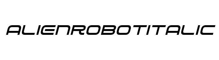 Alien Robot Italic  免费字体下载