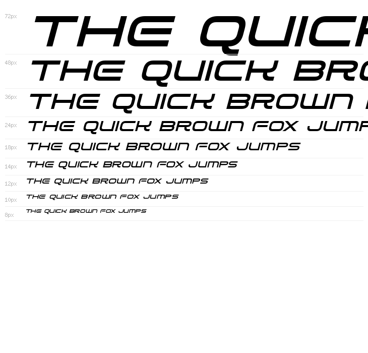 Alien Robot Italic Waterfall