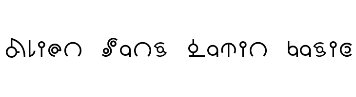 Alien Sans Latin basic フォント
