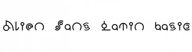 Alien Sans Latin basic  Descarca Fonturi Gratis
