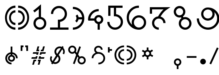 Alien Sans Latin basic Font OTHER CHARS