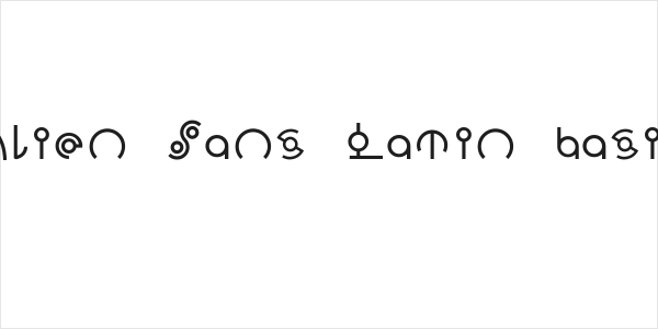 Alien Sans Latin basic Logo