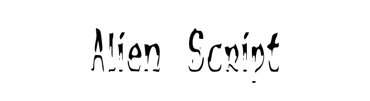 Alien Script  Descarca Fonturi Gratis