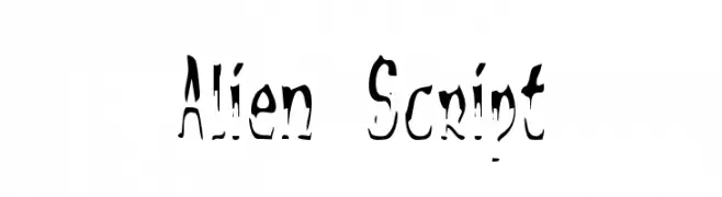 Alien Script  Descarca Fonturi Gratis