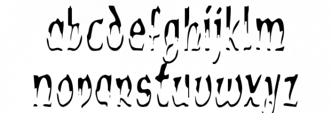 Alien Script Fuentes MINÚSCULAS