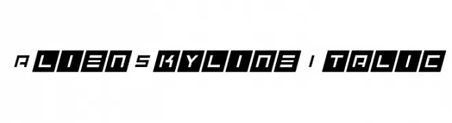 Alien Skyline Italic 