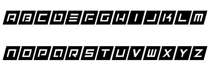Alien Skyline Italic Font LOWERCASE