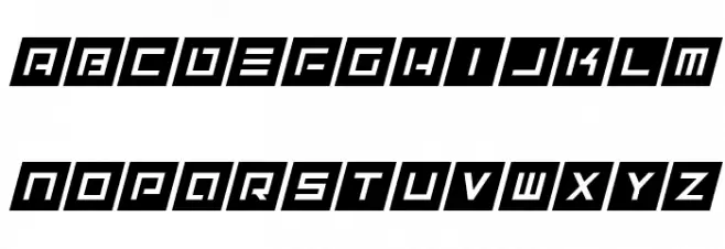 Alien Skyline Italic Caratteri MINUSCOLO