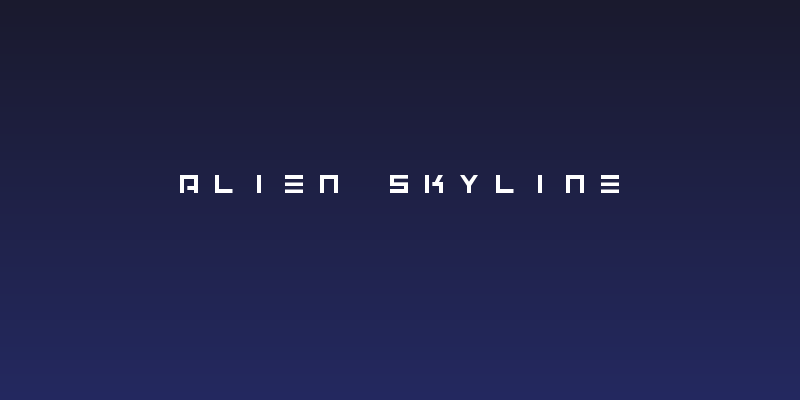 Alien Skyline Social Header