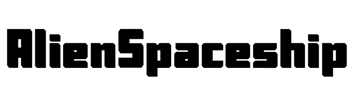 Alien Spaceship  Descarca Fonturi Gratis