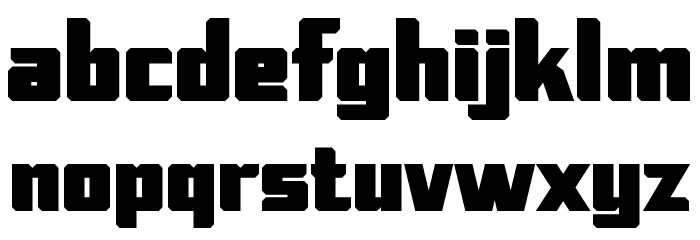 Alien Spaceship Font LOWERCASE