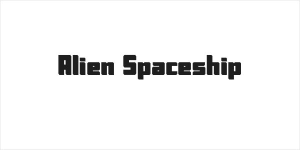 Alien Spaceship Logo