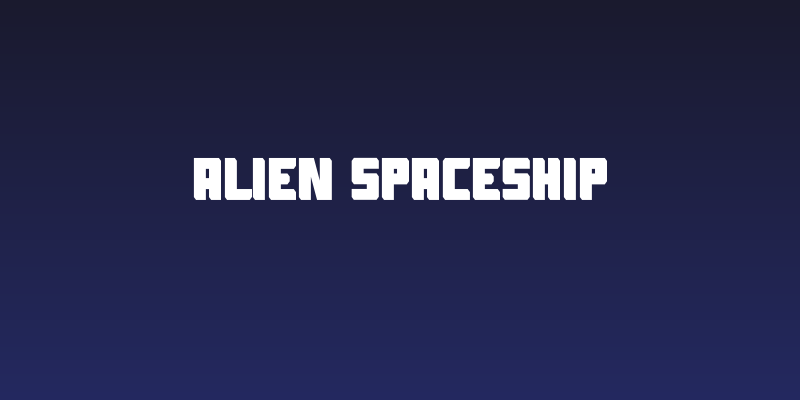 Alien Spaceship Social Header