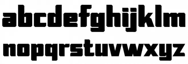 Alien Spaceship Font LOWERCASE
