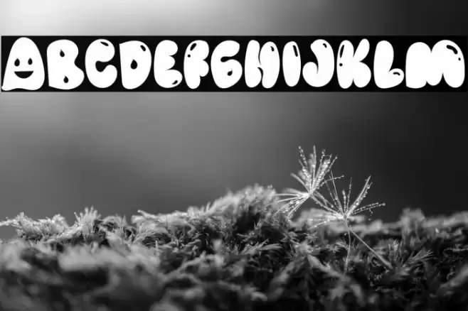 Alien Spooky Schriftart examples