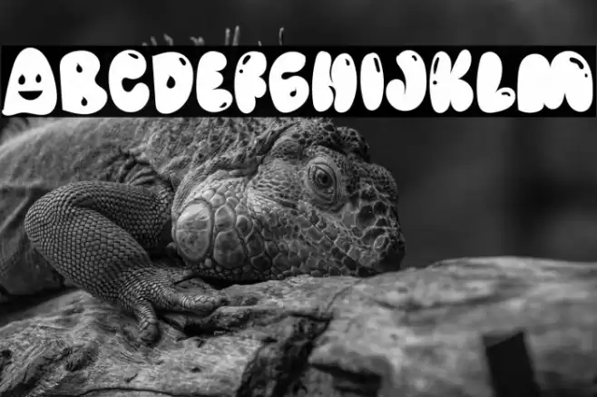 Alien Spooky Schriftart examples