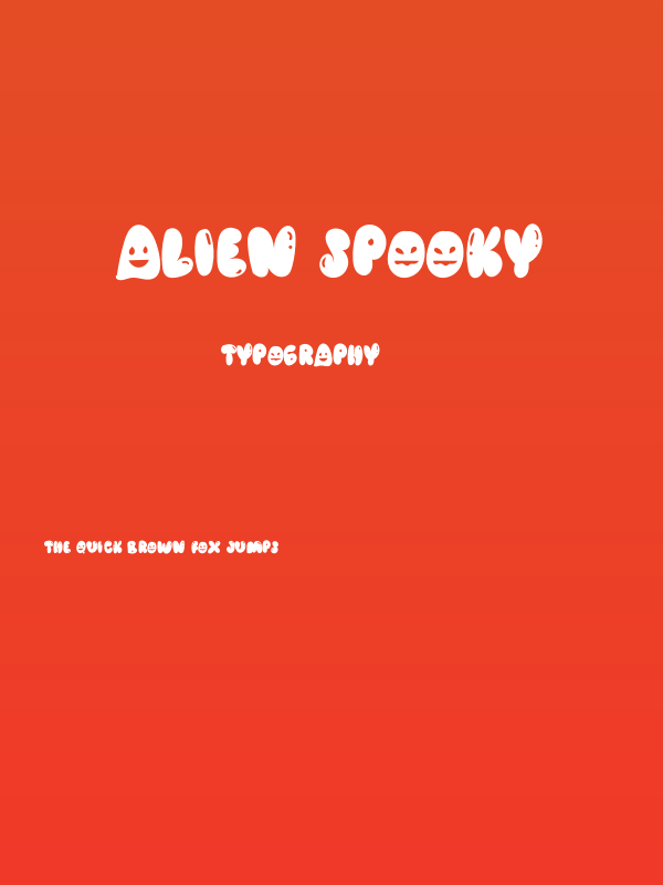 Alien Spooky Poster