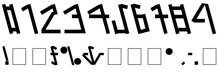 Alien Tongue Normal Font OTHER CHARS